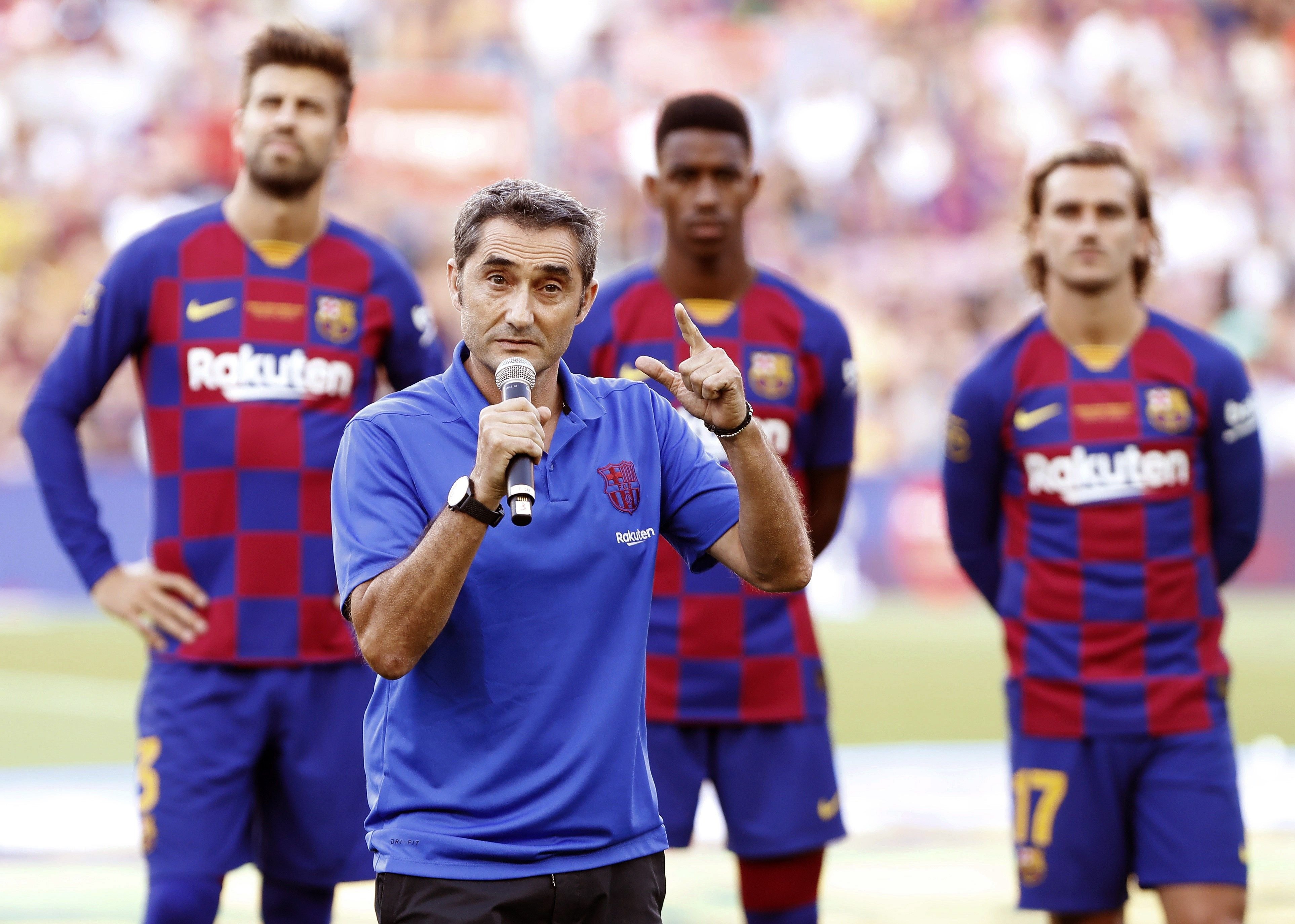 Valverde, qüestionat per l'afició, s'encomana al talent dels seus homes