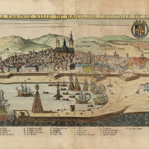 Test 70. Platges amb història. Gravat del port i la platja de Barcelona (1650). Font Cartoteca de Catalunya Test 70. Platges amb història. Gravat del port i la platja de Barcelona (1650). Font Cartoteca de Catalunya