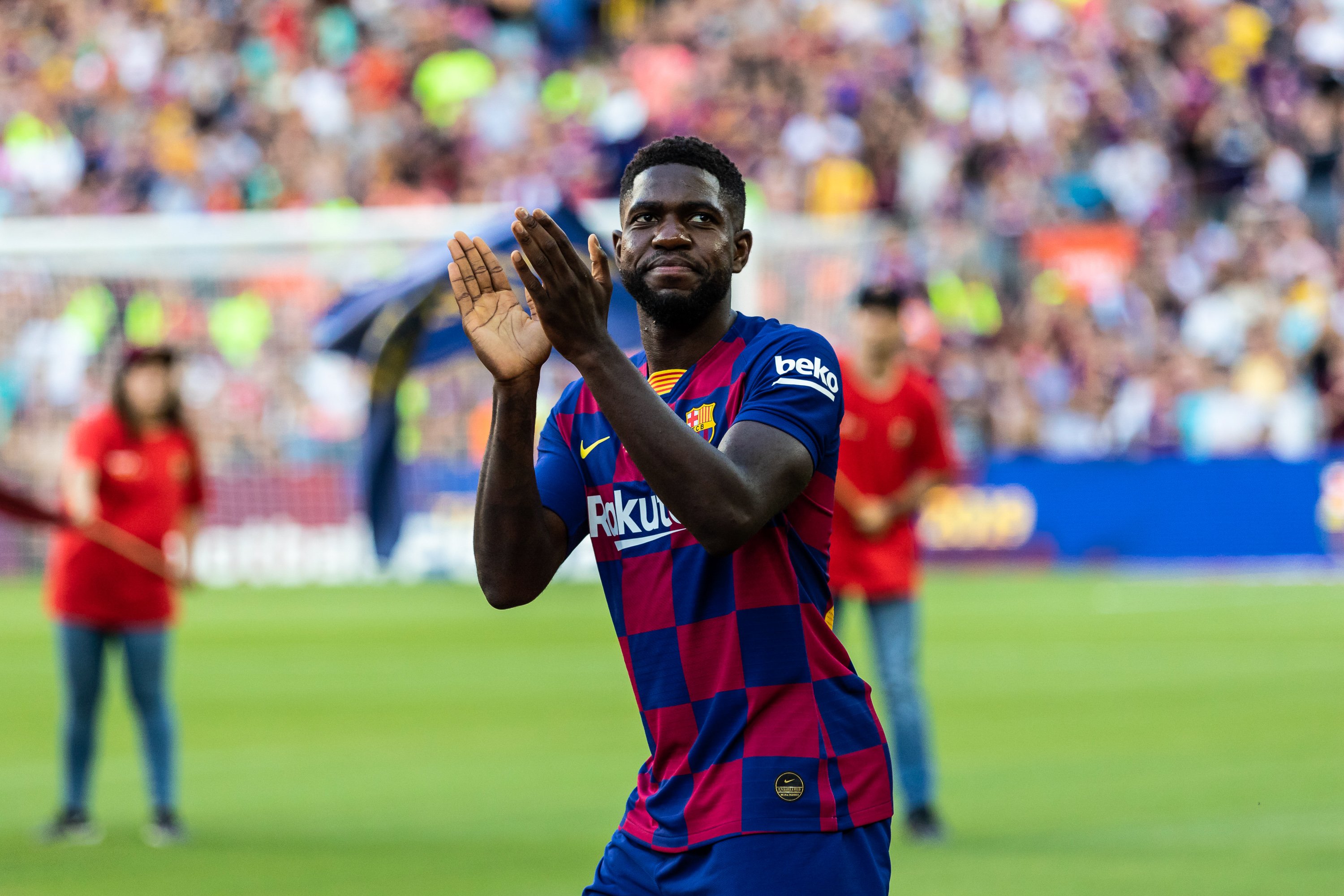 Umtiti, en la recta final de la lesión, podría reaparecer cinco meses después