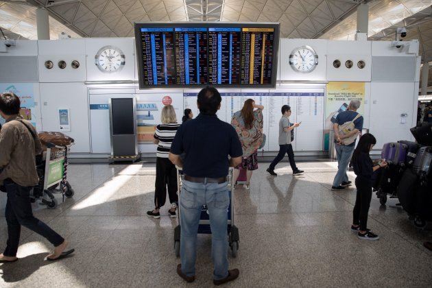 aeropuerto hong kong huelga general - efe