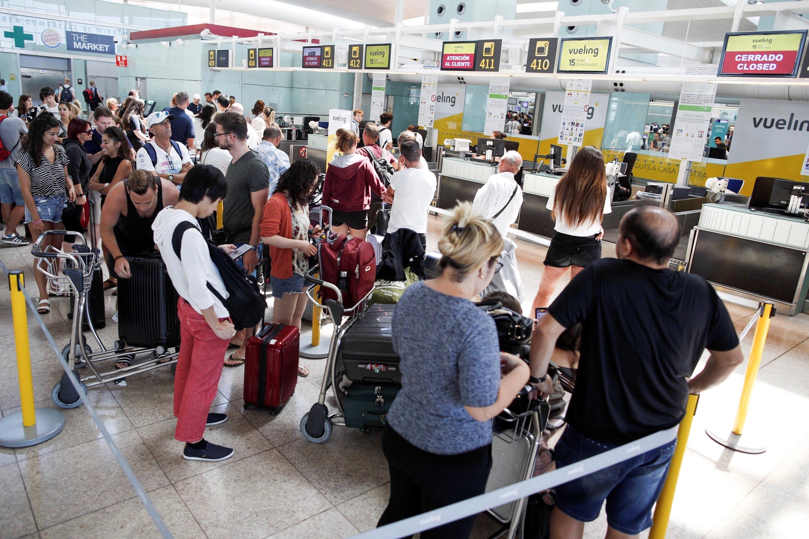 La vaga de personal d'Iberia obliga Vueling a cancel·lar 112 vols aquest cap de setmana