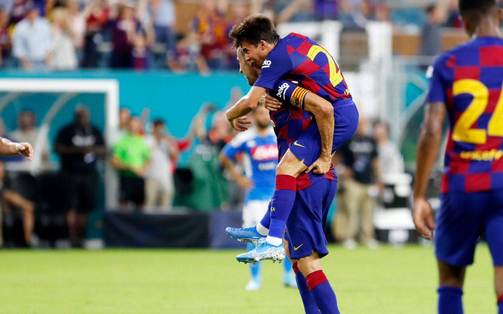 El Barça derrota al Nápoles y Neto se doctora en Miami (2-1)