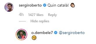 Sergi Roberto Dembélé català Captura pantalla