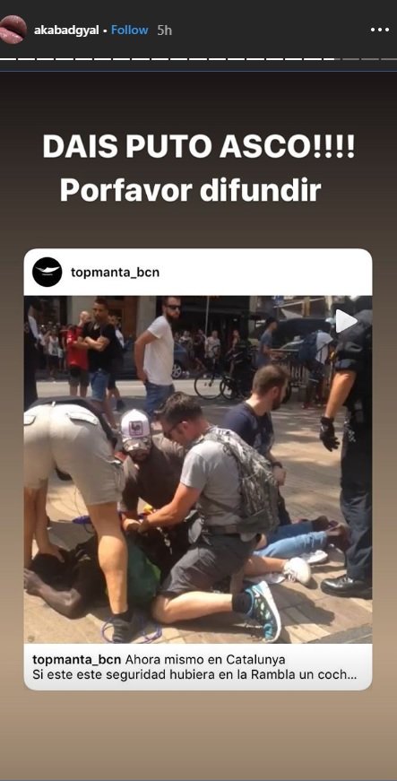 bad gyal guardia urbana barcelona instagram
