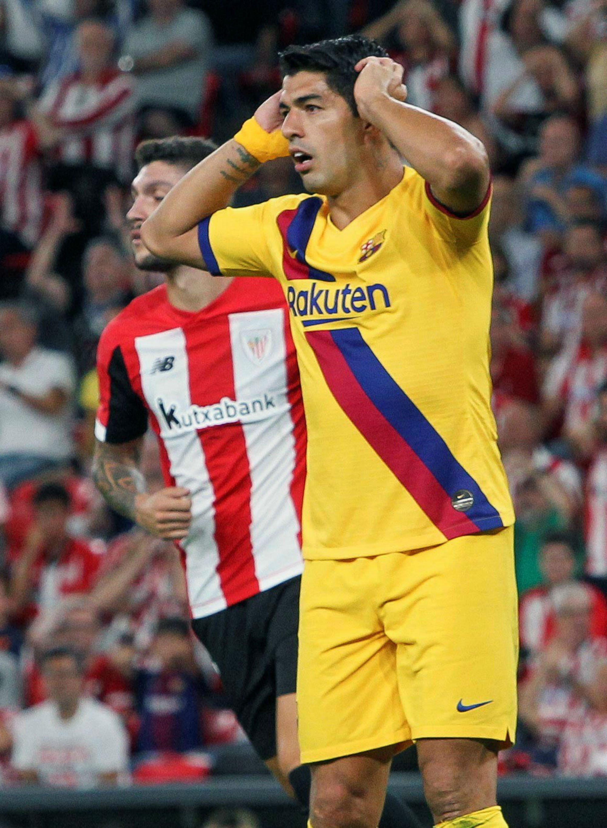 Luis Suárez es lesiona al soli de la cama dreta a San Mamés