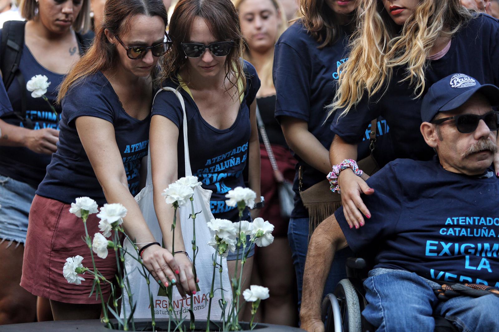 Sadness falls over Barcelona's Rambla again as city recalls victims of 2017 attack