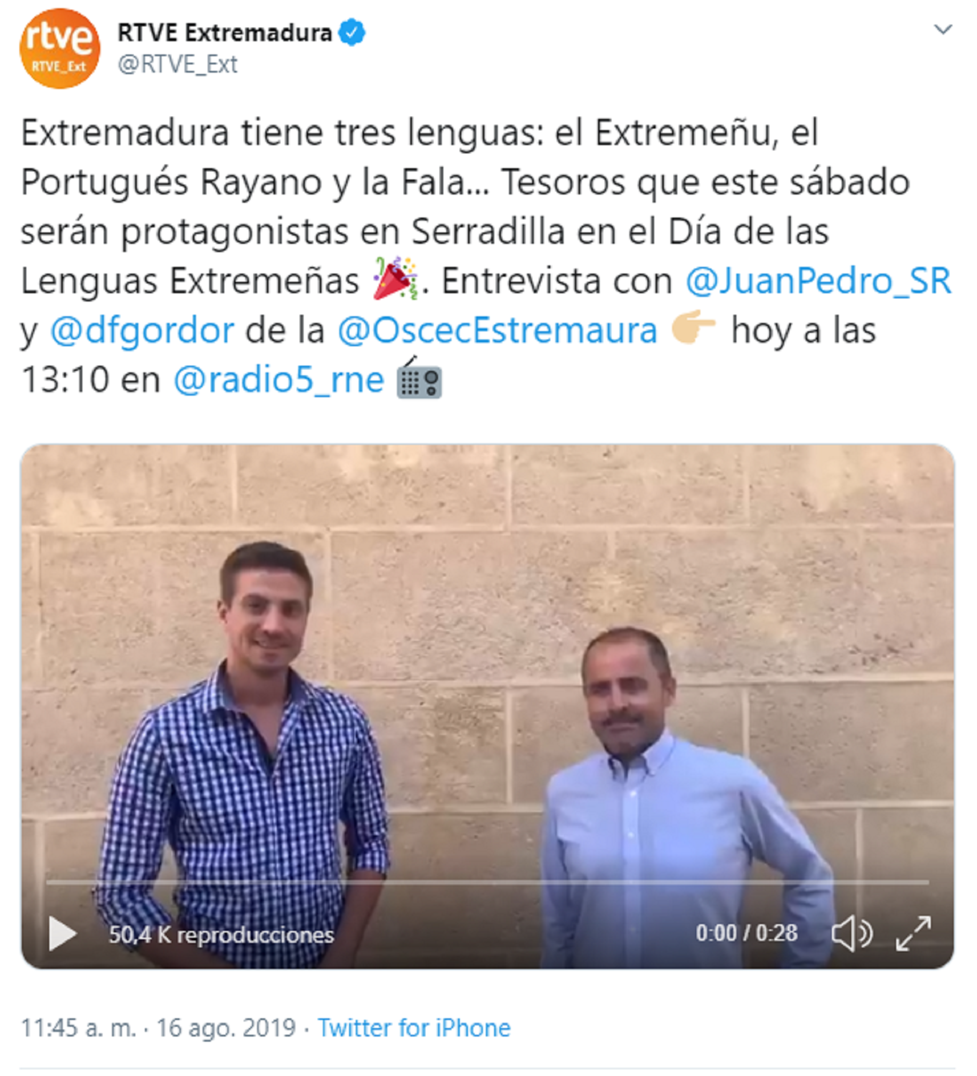 TVE diu que Extremadura té 4 llengües i l'espanyolisme perd els estreps