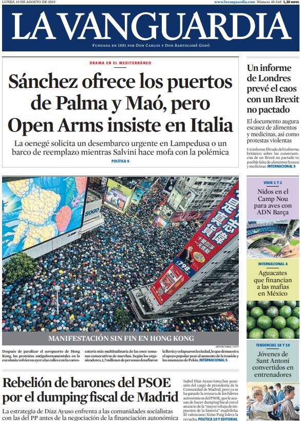 portada la vanguardia