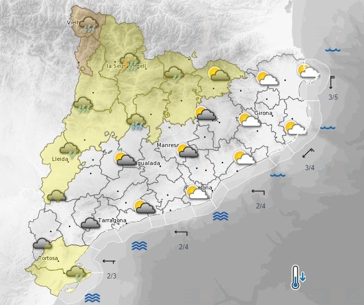 mapa temps