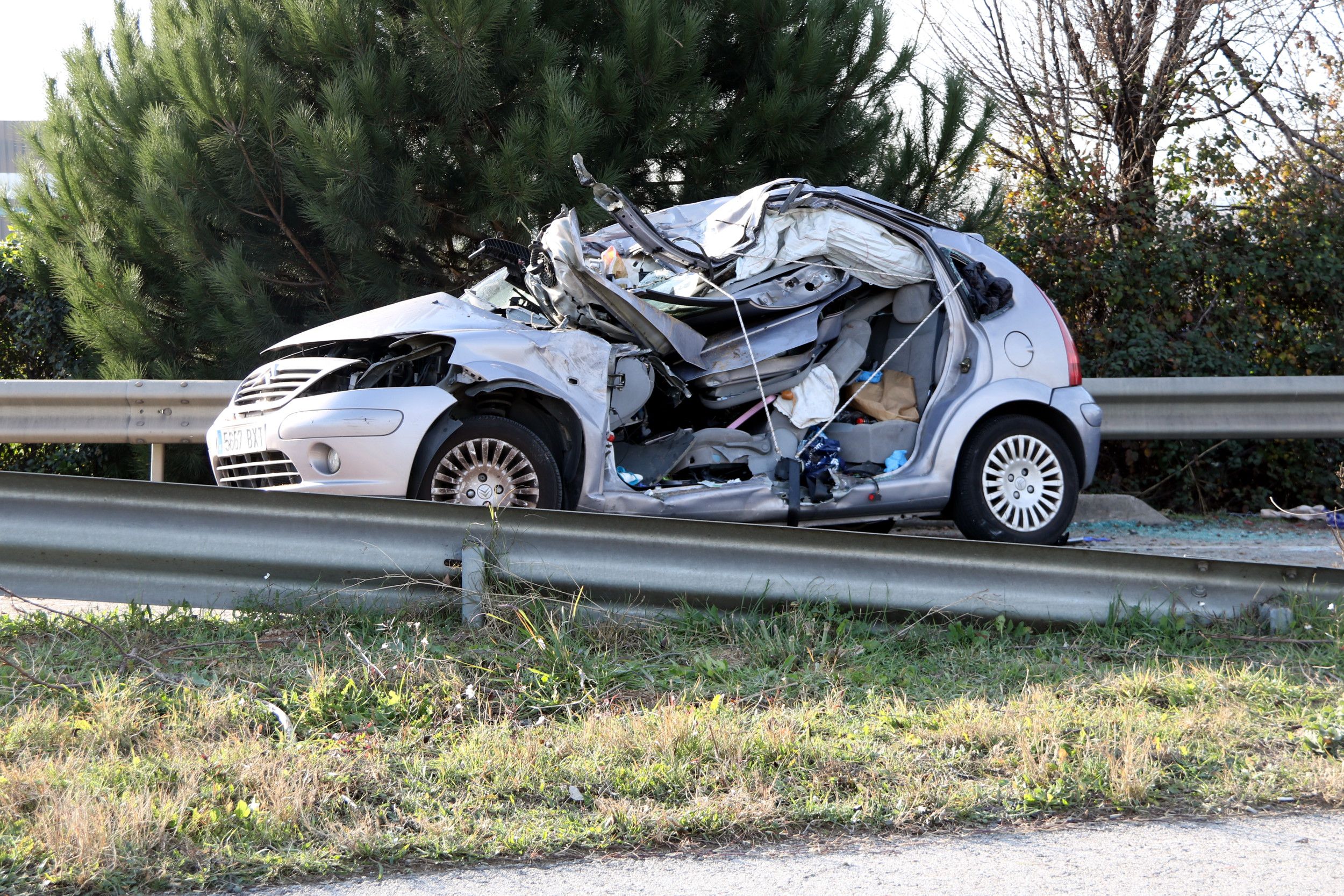 Un muerto y un herido crítico en un accidente en Palau-solità i Plegamans