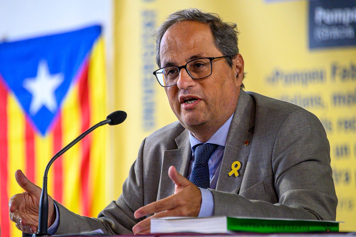 Catalan president Torra calls for sacrifices, says independence "will be a conquest, never a gift"