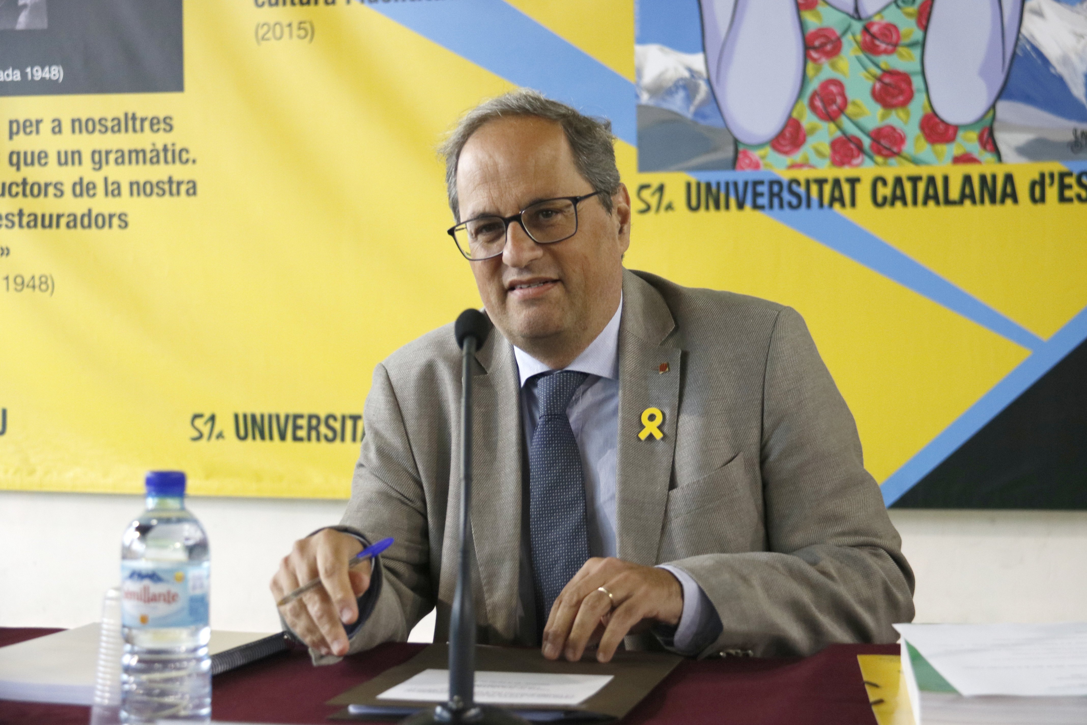 Quim Torra agraeix la carta dels diputats francesos