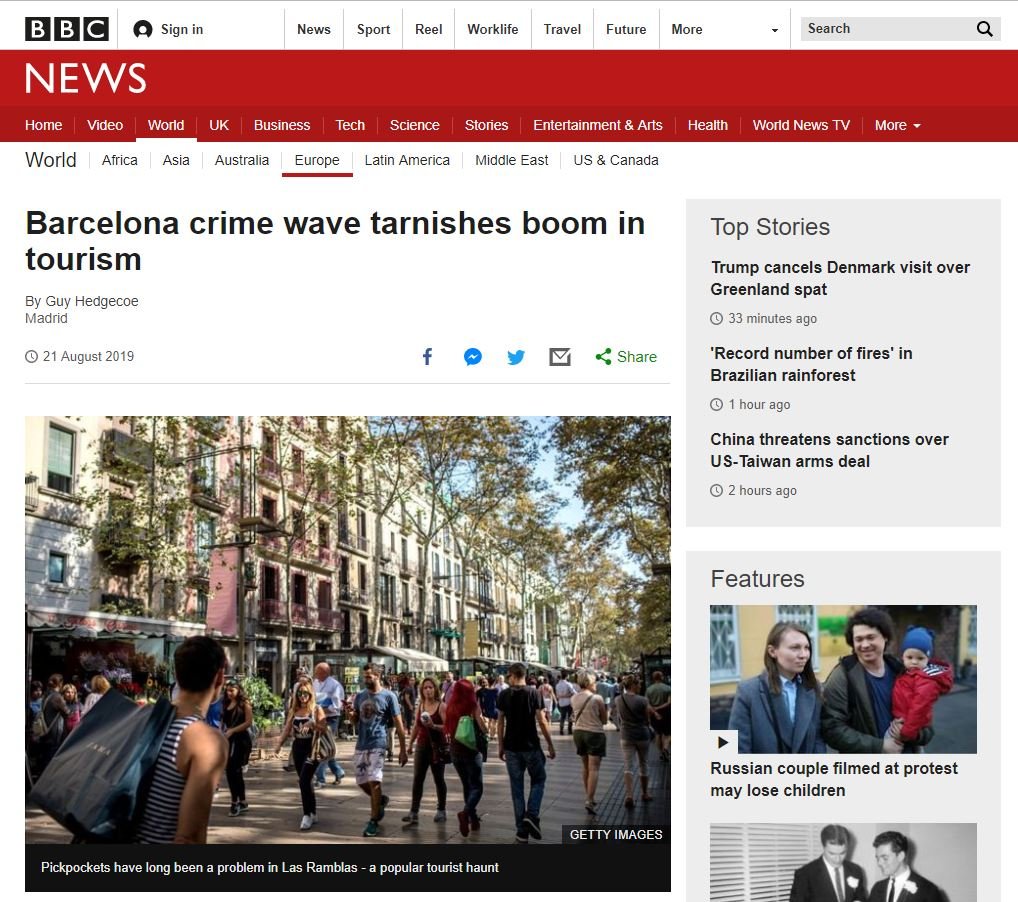 reportatge bbc inseguretat barcelona