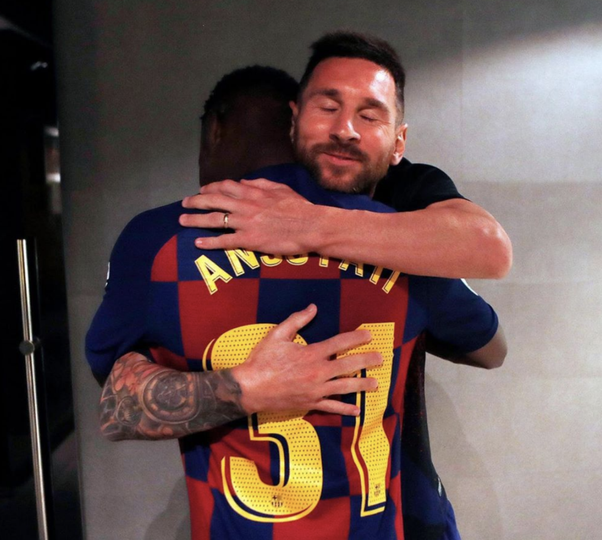 La publicació més emotiva de Messi: beneeix el debut d'Ansu Fati