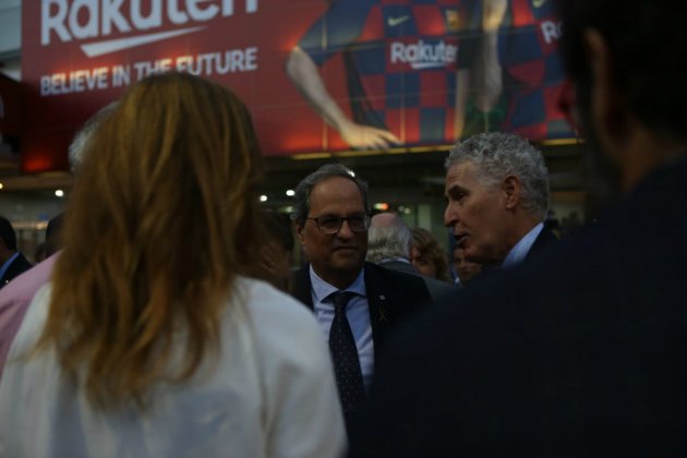 Quim Torra estatua Johan Cruyff Sira Esclasans