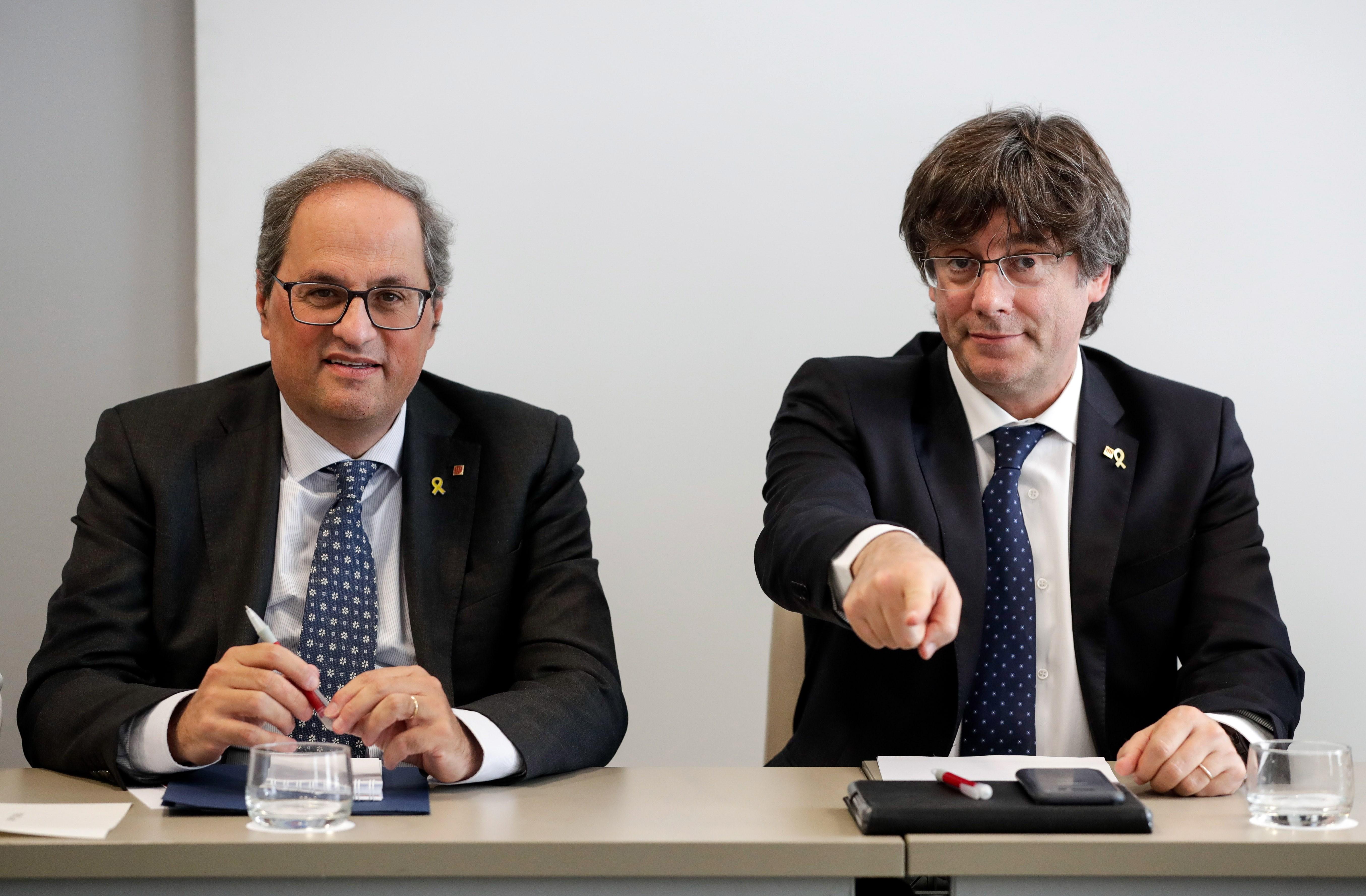 D'això van parlar Puigdemont i Torra: "Com posem contra les cordes l'Estat espanyol"