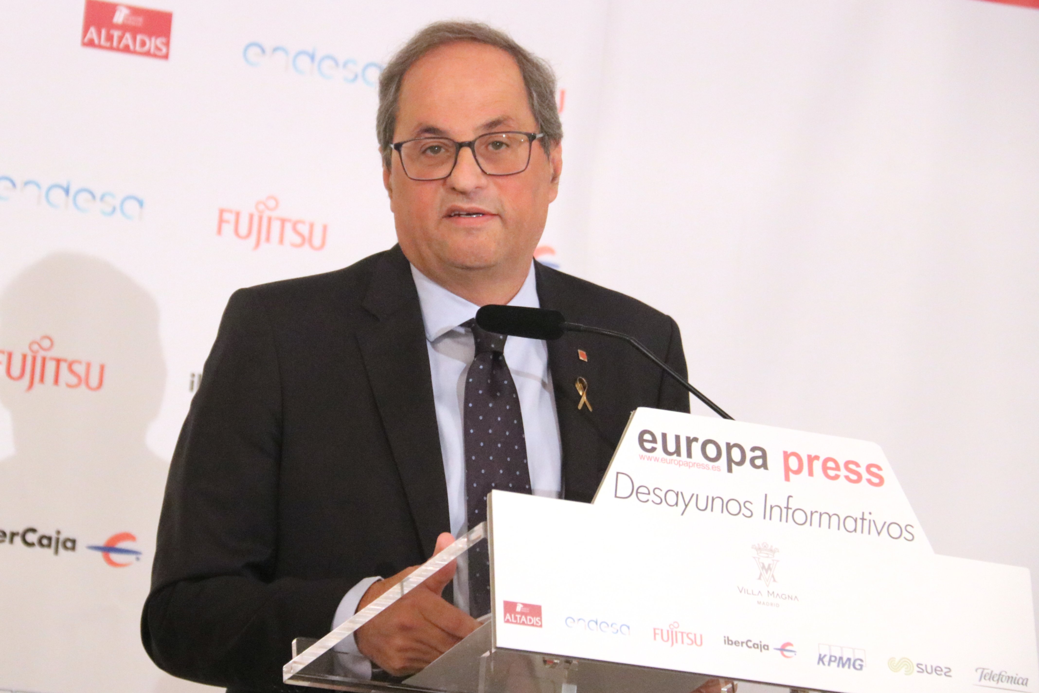 Torra in Madrid warns full acquittal is the only acceptable verdict