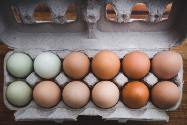 Huevos en la caja