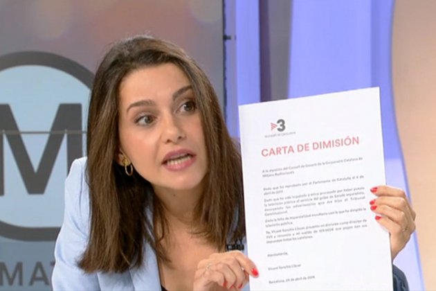 arrimadas carta tv3