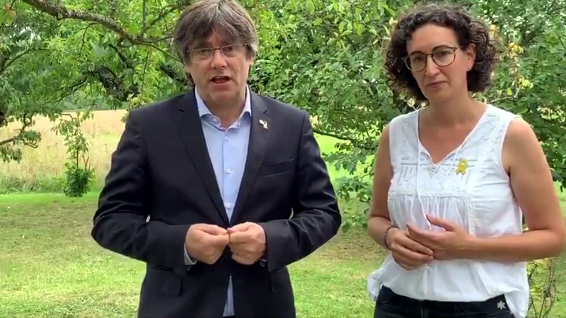 Puigdemont i Rovira: "Esta Diada demostramos que estamos determinados, que queremos ganar"