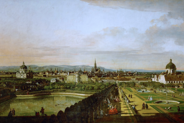 Representació de Viena (mitjans del segle XVIII), obra de Bernardo Bellotto. Font Wikimedia Commons