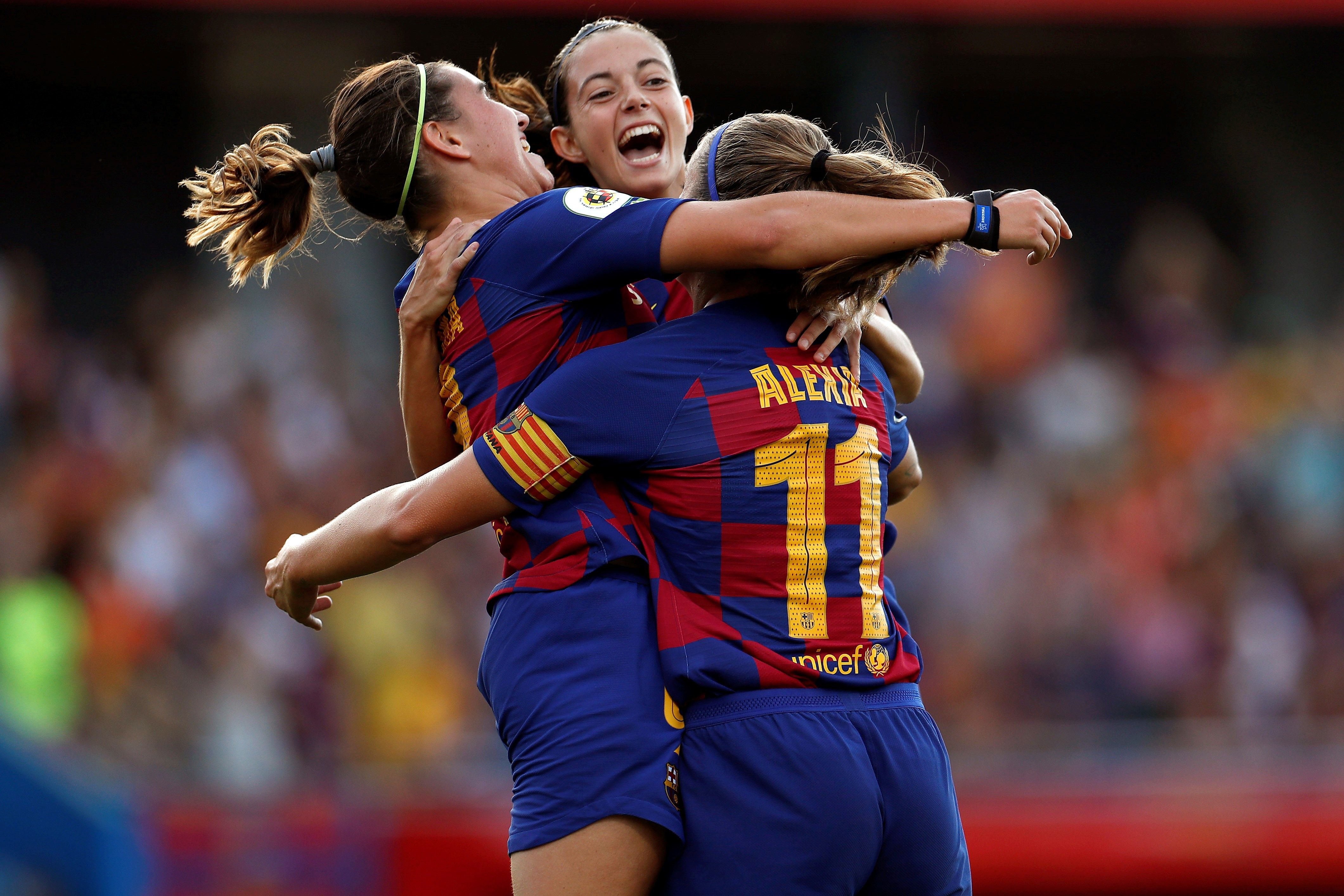 El Barça se estrena con una goleada histórica contra el Tacón, el futuro Real Madrid femenino (9-1)