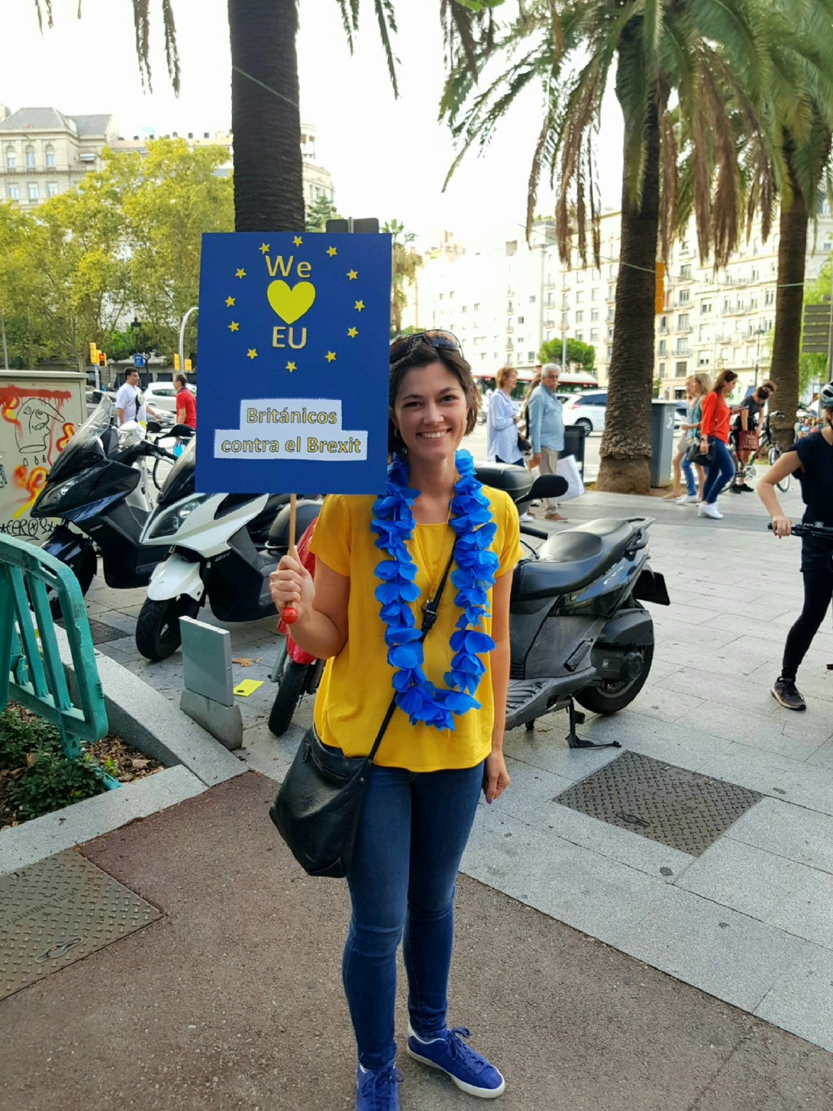 Manifestació de britànics contra el Brexit a Barcelona