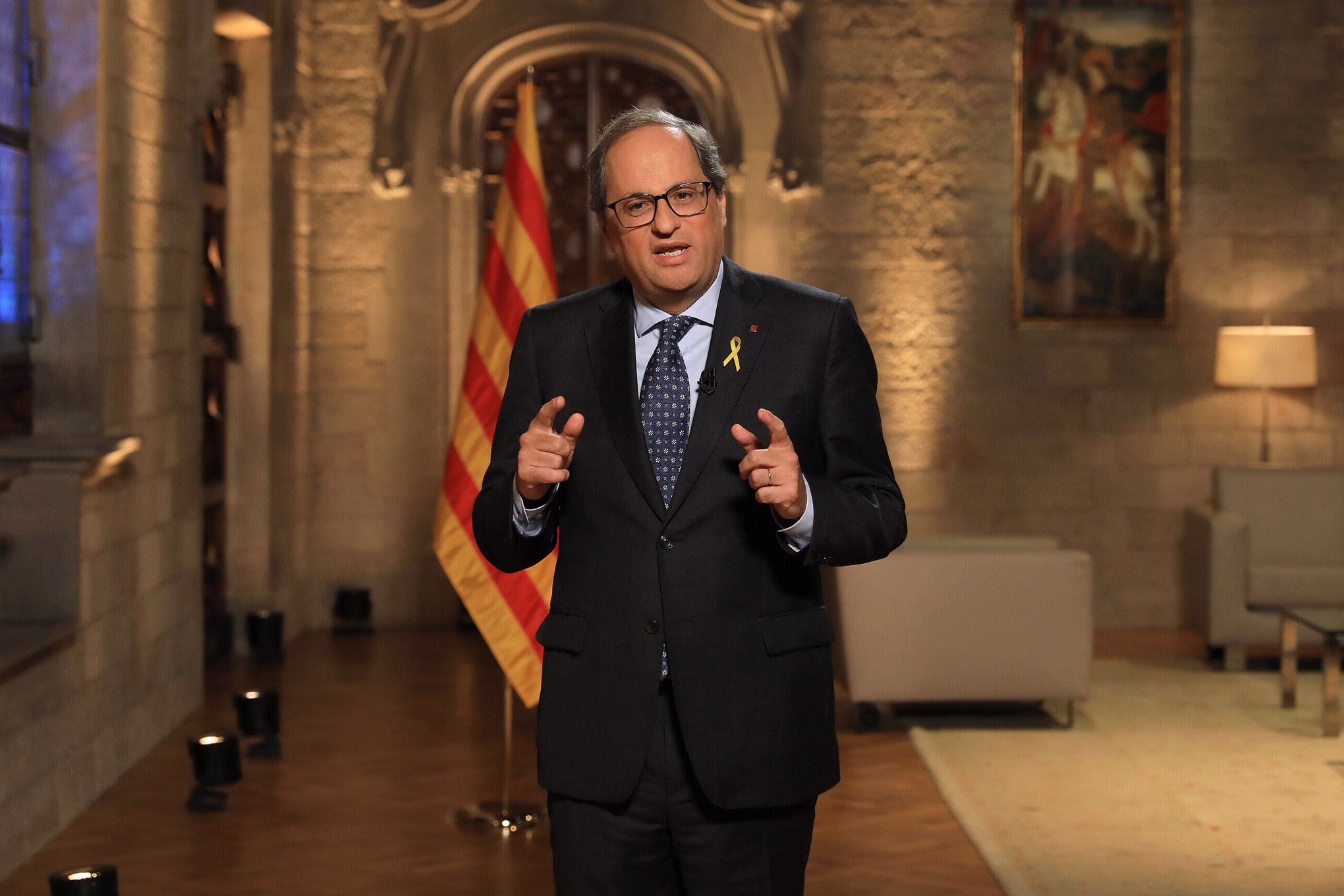 Discurso íntegro del president Torra con motivo de la Diada