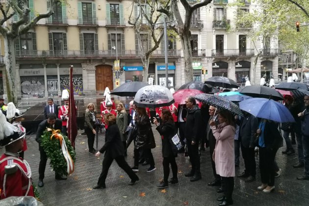 Ajuntament Barcelona ofrena floral Anna Solé Sans