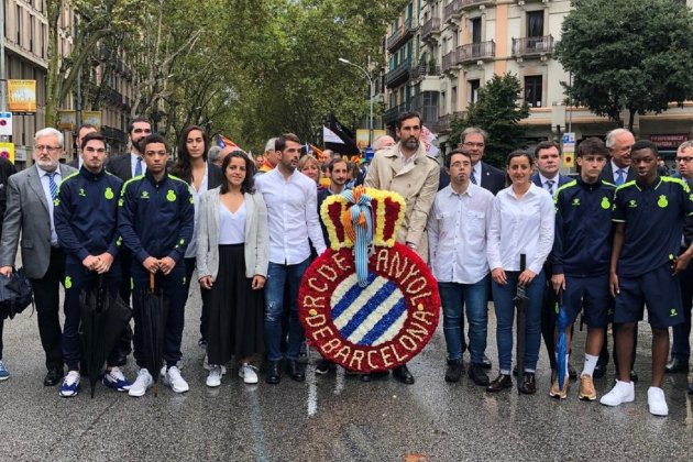 Ofrena floral Rafel Casanova Espanyol @RCDEspanyol