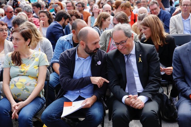 Diada 2019 Marcel Mauri, Torra y Txell Bonet Sergi Alcàzar