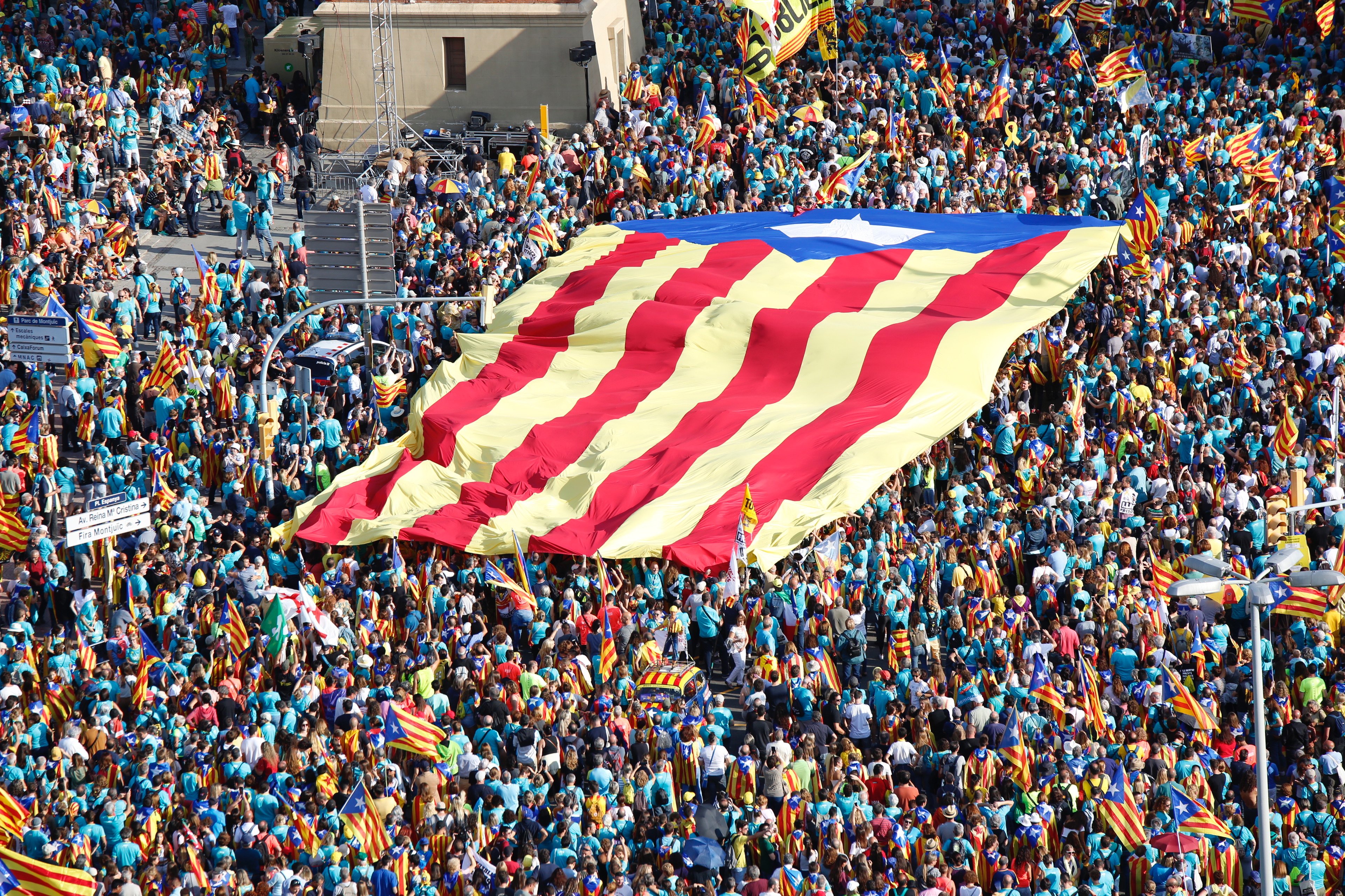 Ampli ressò internacional de la manifestació independentista de la Diada