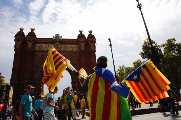 manifestacio diada 2019 arc de triomf estelada - Sergi Alcàzar