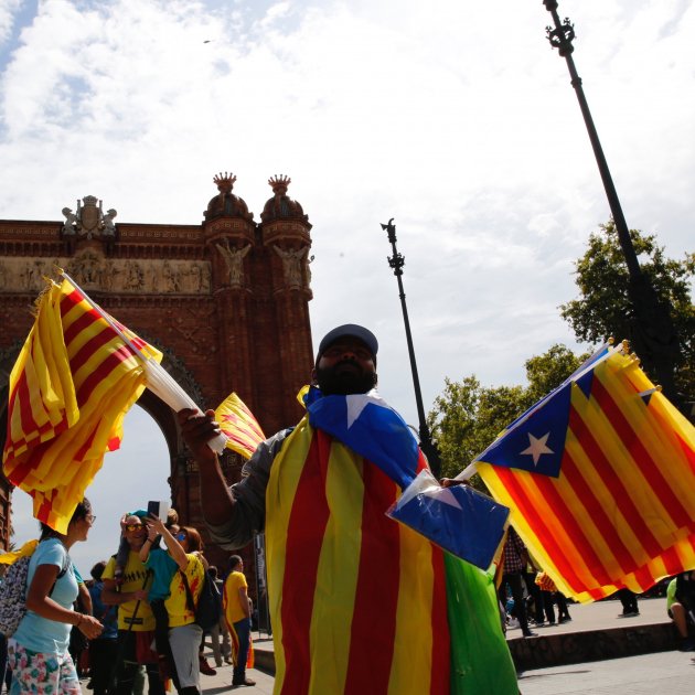 estelades diada 2019 arc de triomf - Sergi Alcàzar