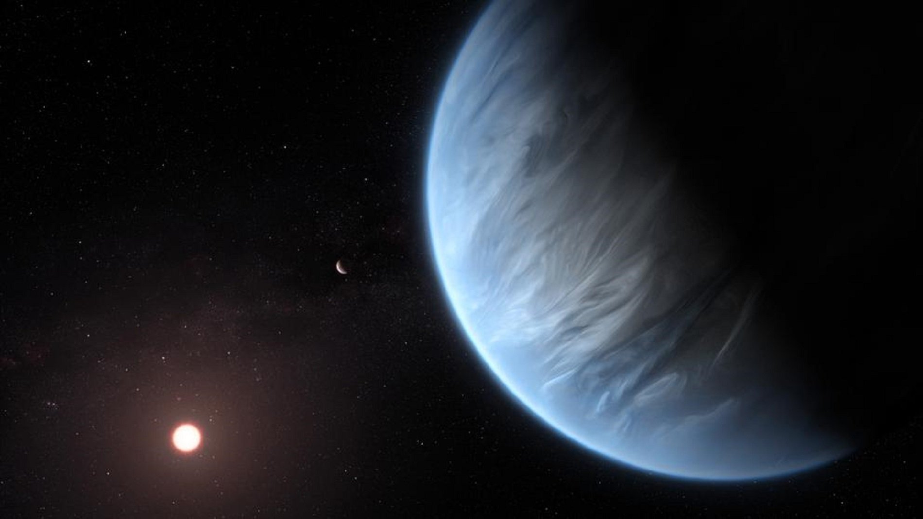 Detecten vapor d'aigua en l'atmosfera d'un planeta potencialment habitable