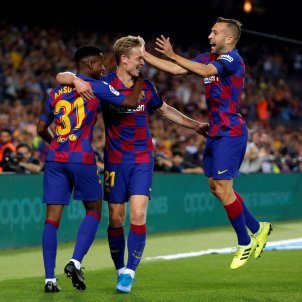 Ansu Fati De Jong Jordi Alba Barca Valencia EFE Ansu Fati De Jong Jordi Alba Barca Valencia EFE