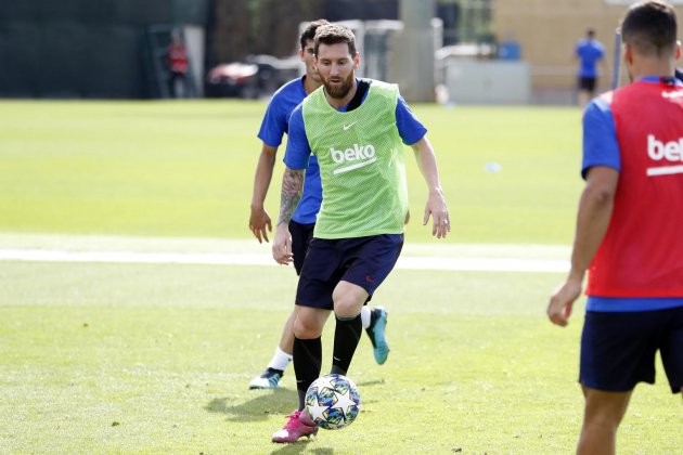 Leo Messi Barça entrenament FC Barcelona