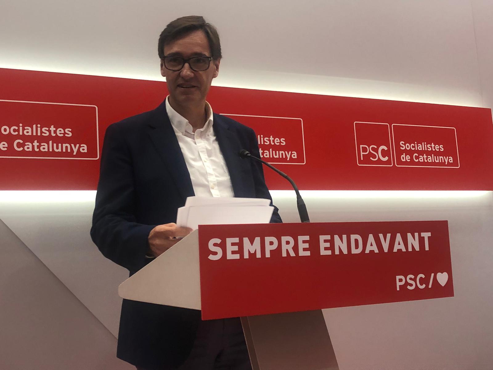 El PSC pide "responsabilidad" al Govern: "No es momento de decir que hay que apretar"