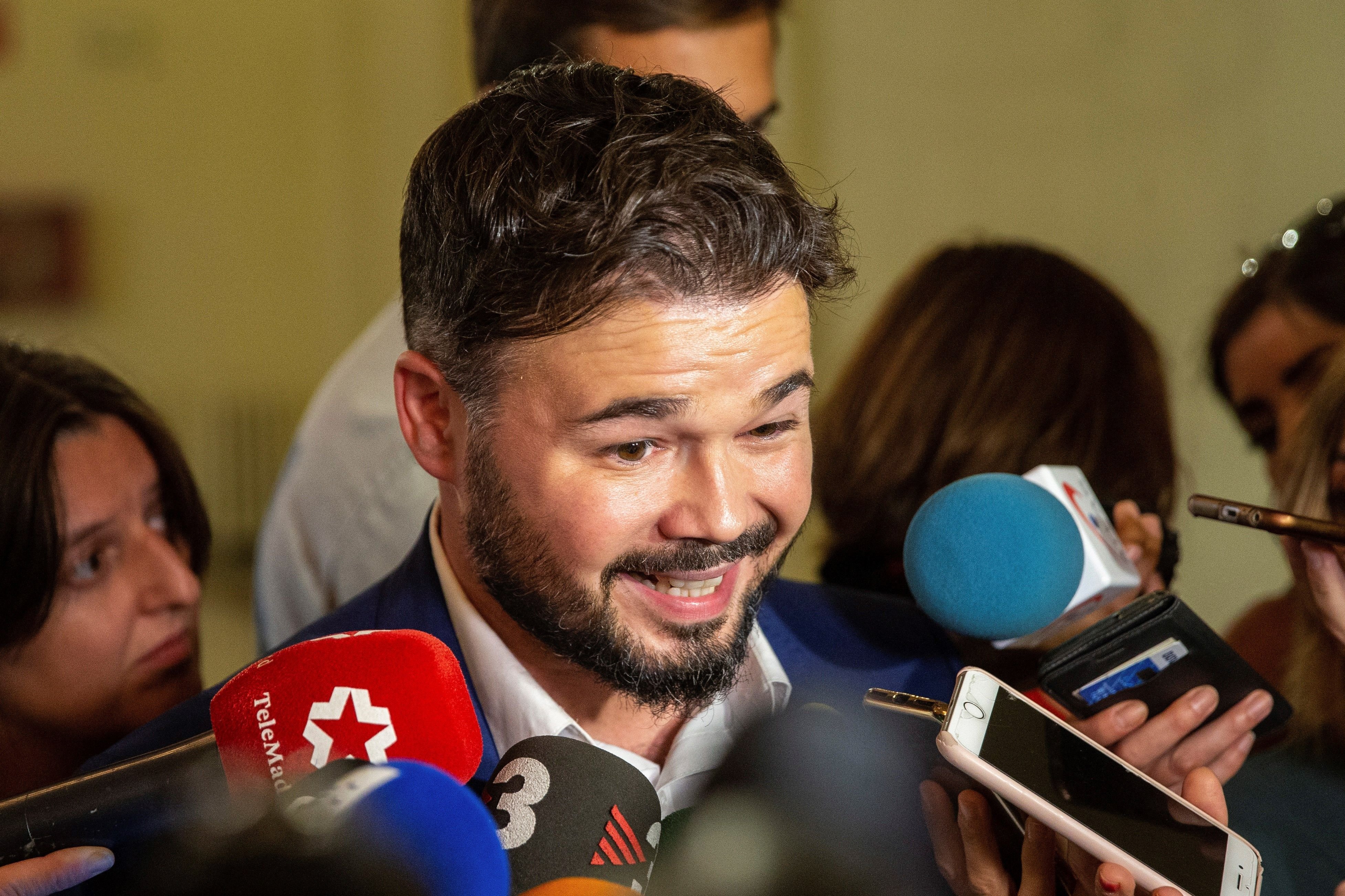 El doble judici de Rufián a Sánchez