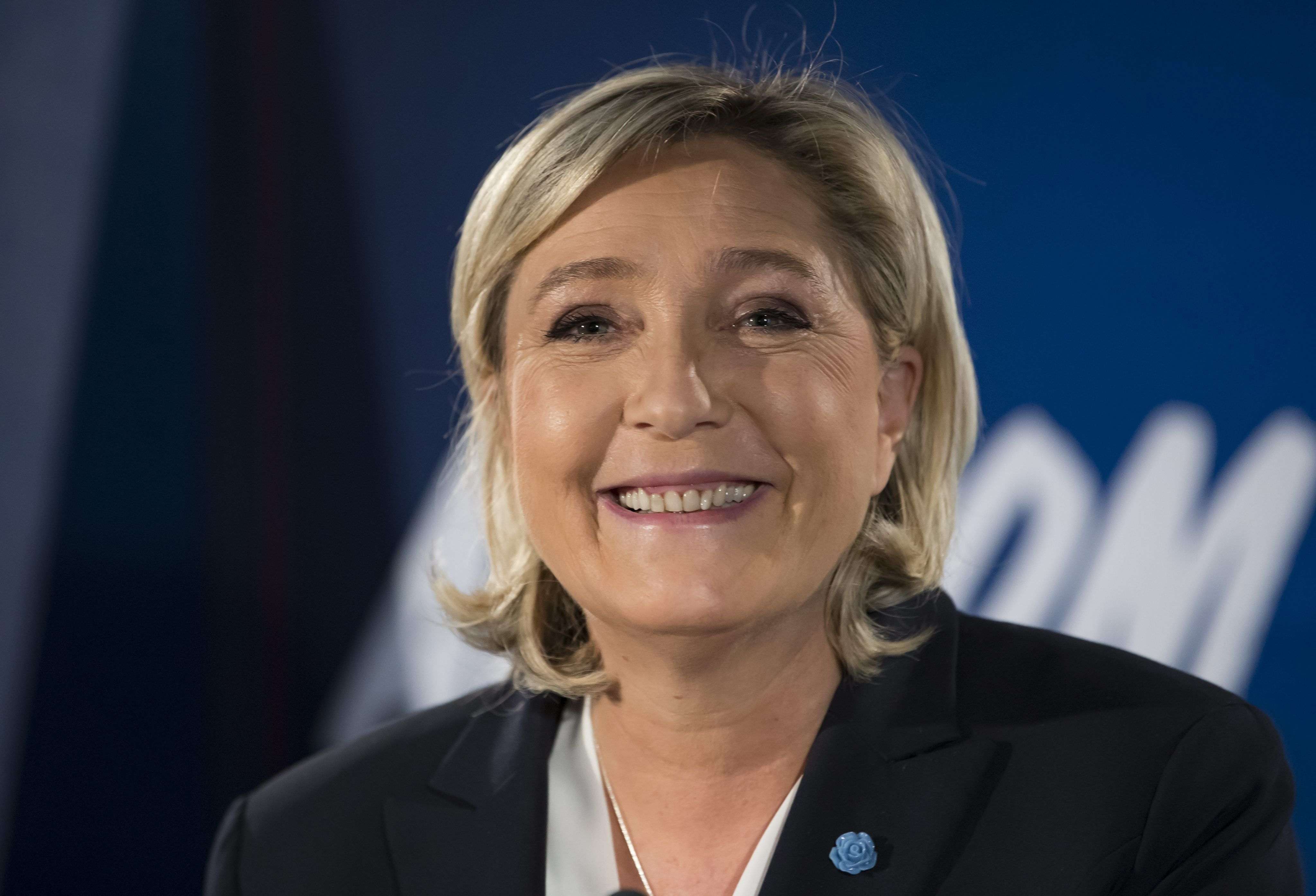 Marine Le Pen, vista en la Torre Trump