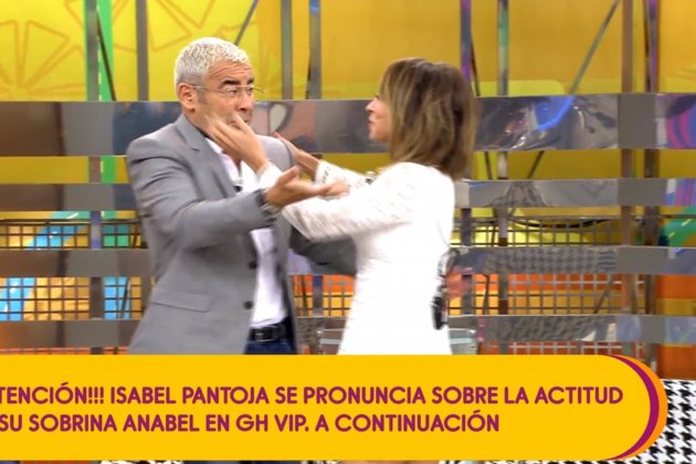 Jorge Javier y Maria Patiño en Sálvame / Telecinco Jorge Javier y Maria Patiño en Sálvame / Telecinco
