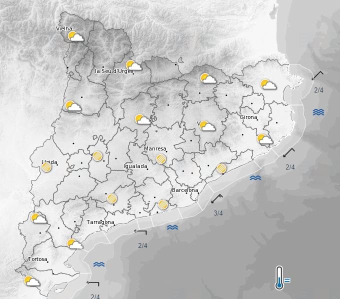 mapa temps