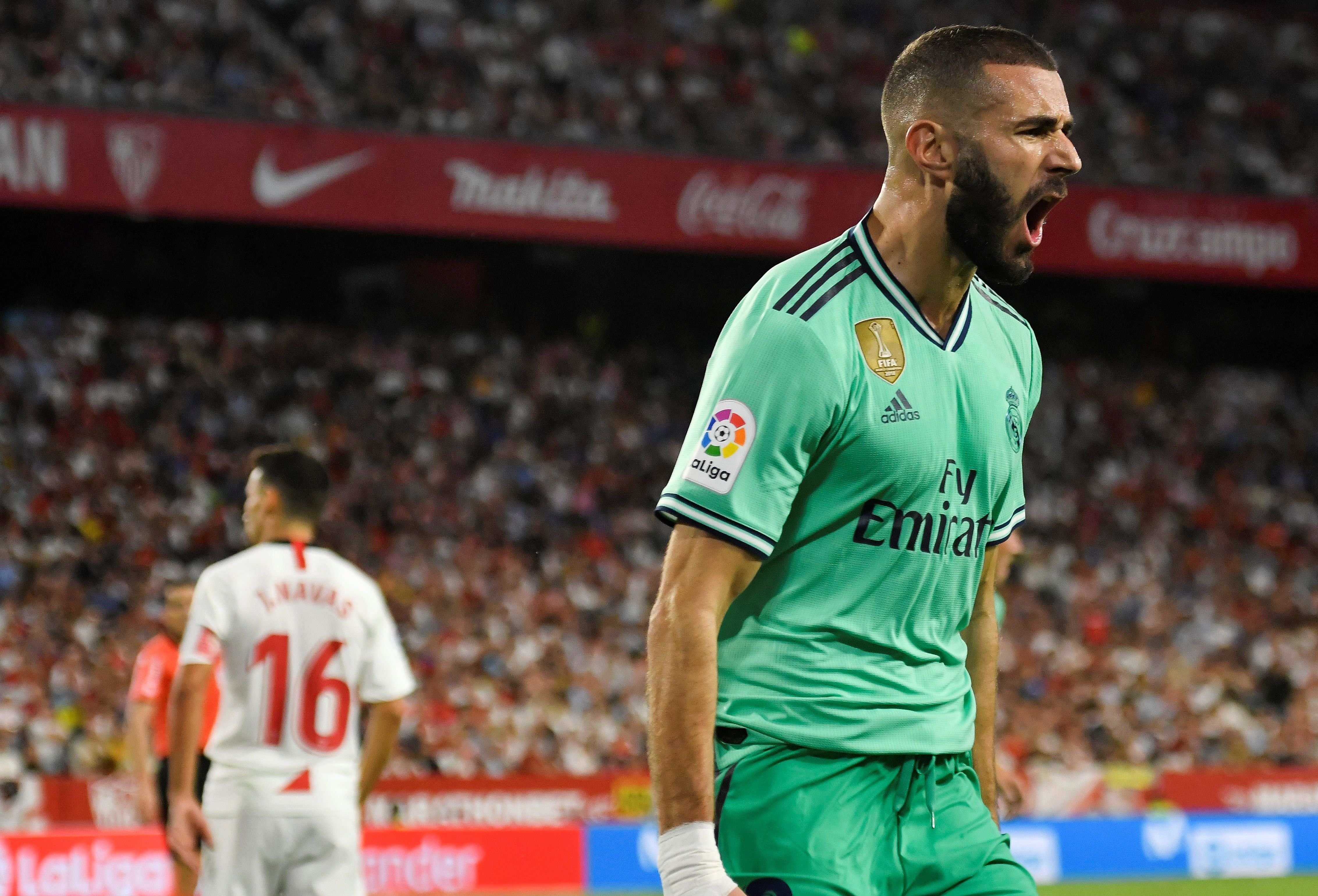 Benzema catapulta al Madrid en el Pizjuán (0-1)