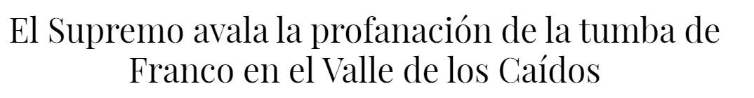 Titular profanación Franco Intereconomía