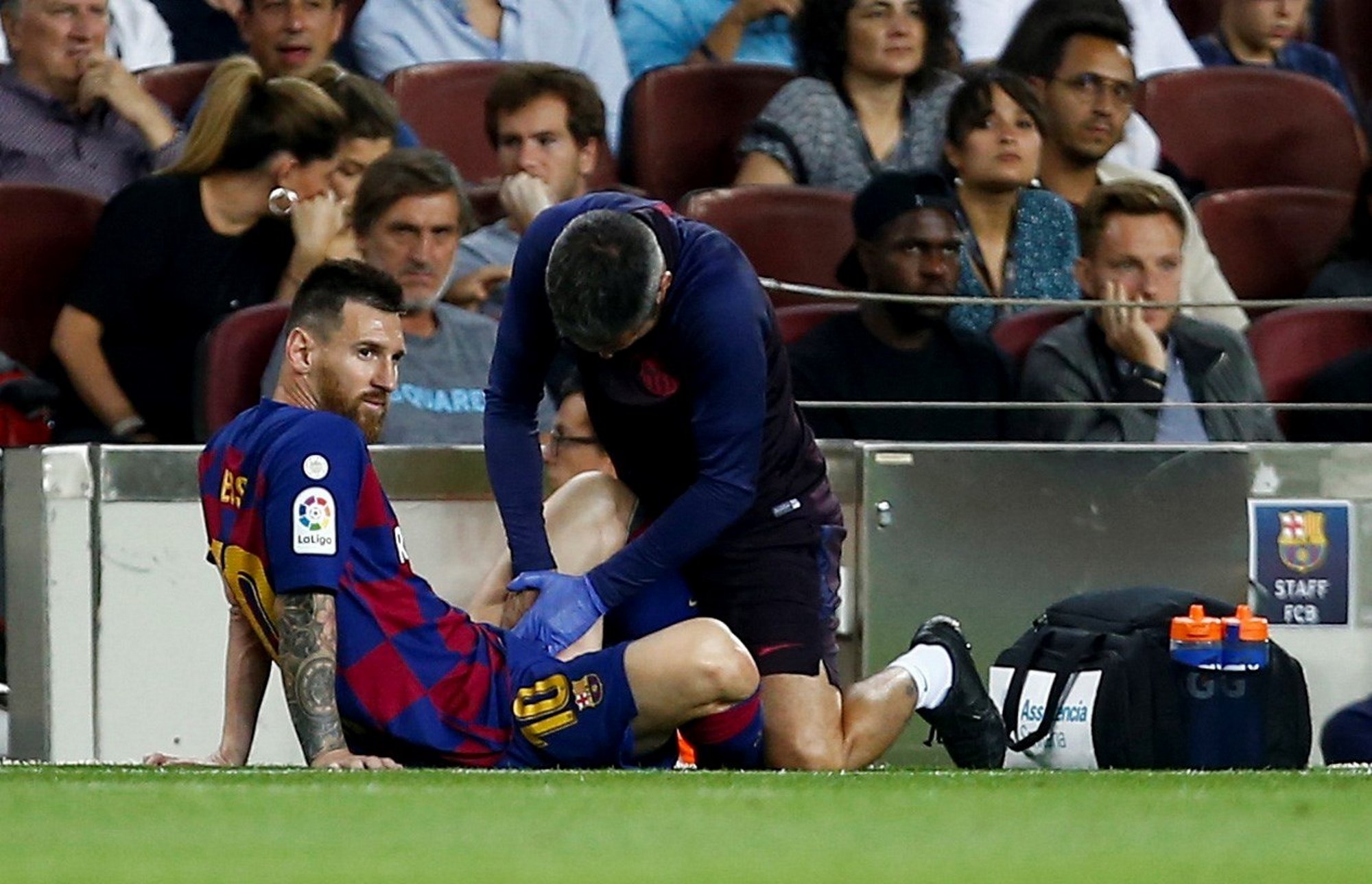 Parte médico de Messi: sufre una elongación en el aductor