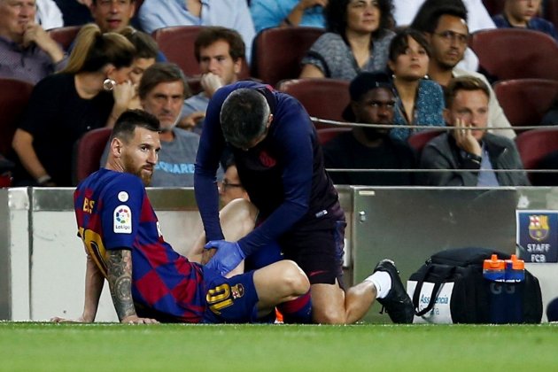 Messi lesionado Barca Villarreal EFE