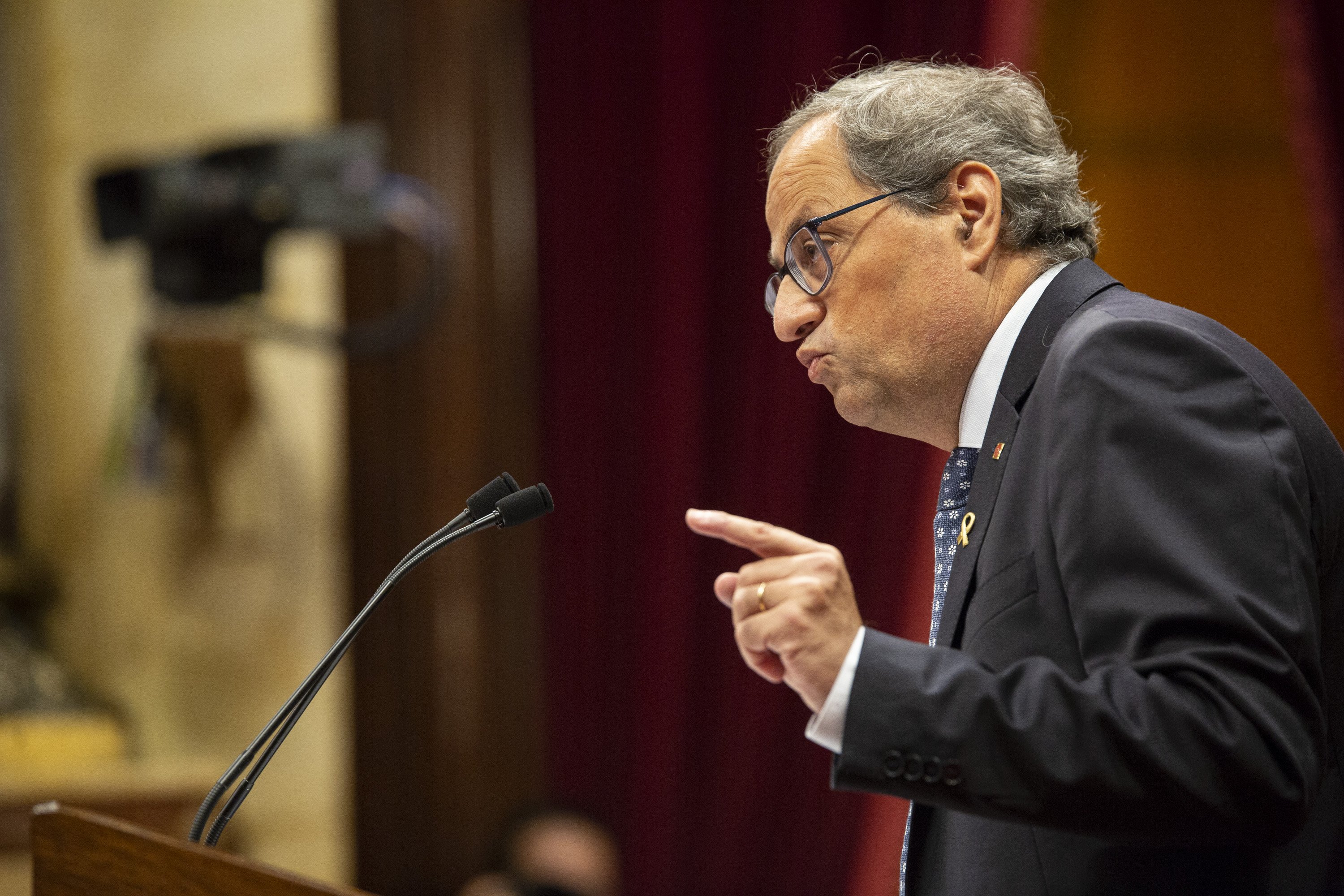 Torra llevará el jueves al Parlament la respuesta a la sentencia pero sin votaciones