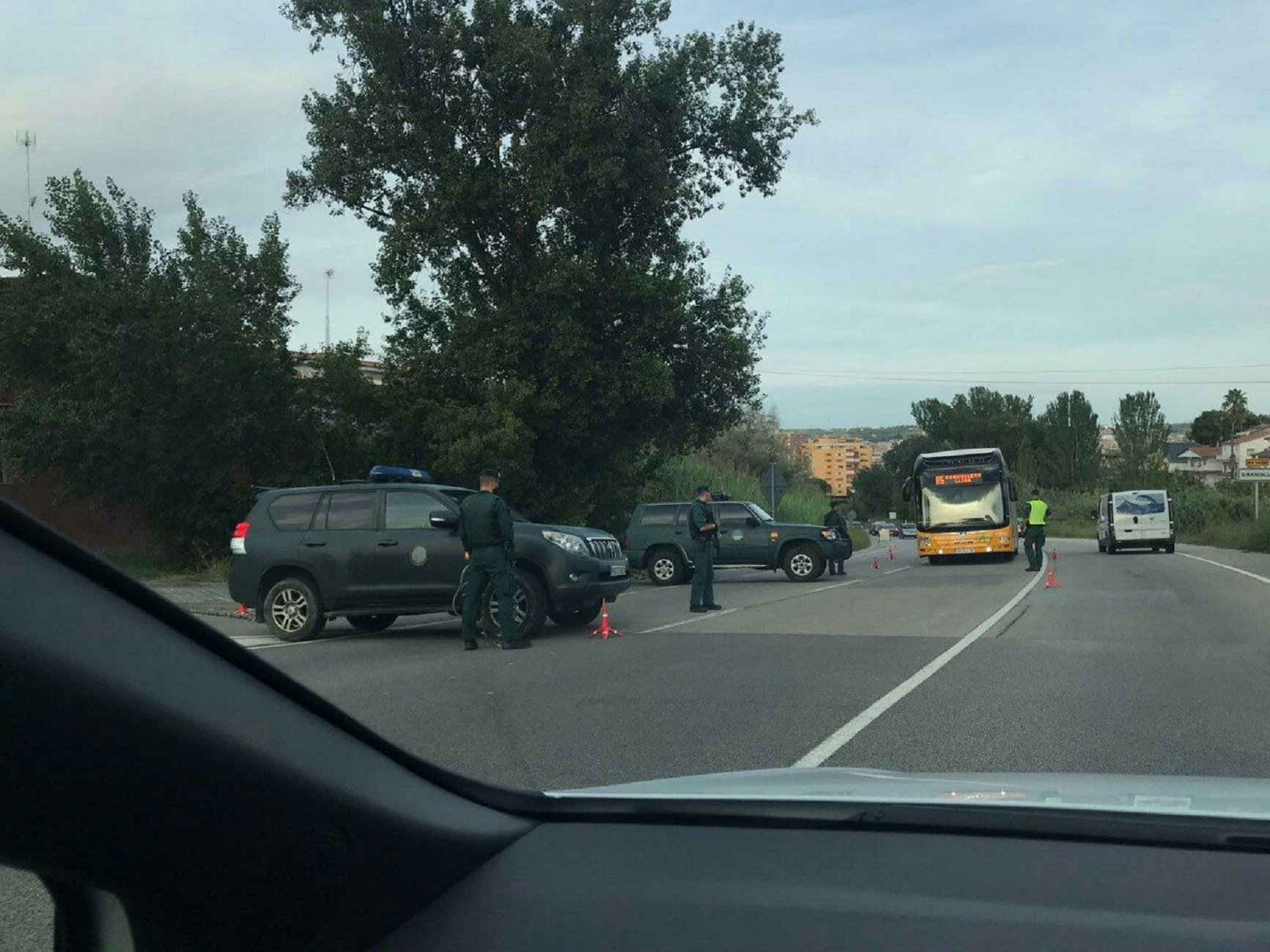 La Guàrdia Civil munta controls als accessos de Granollers