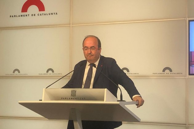 Miquel Iceta roda de premsa Parlament - Marina Fernàndez