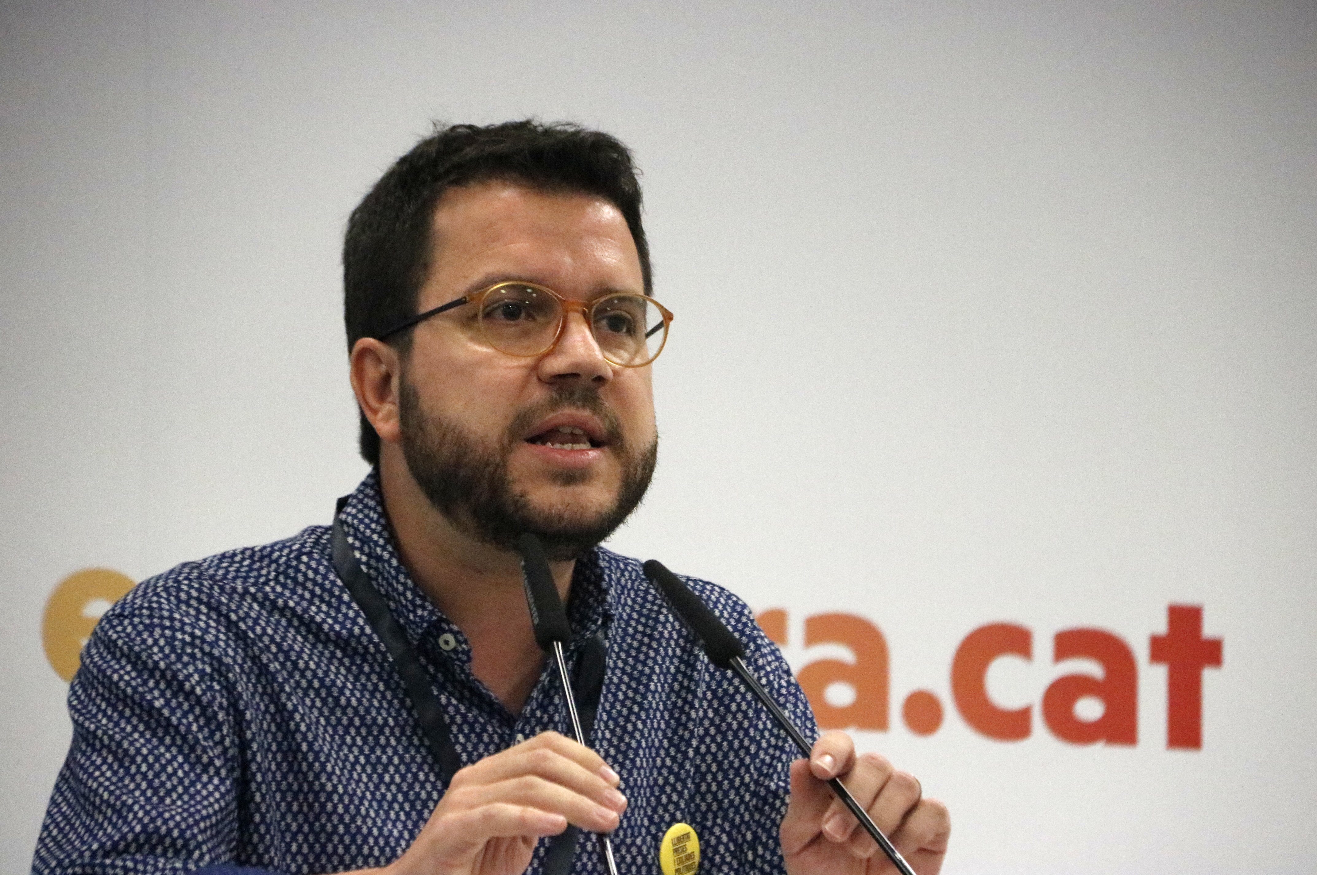 Aragonès: "Els independentistes serem els primers a rebutjar la violència vingui d'on vingui"